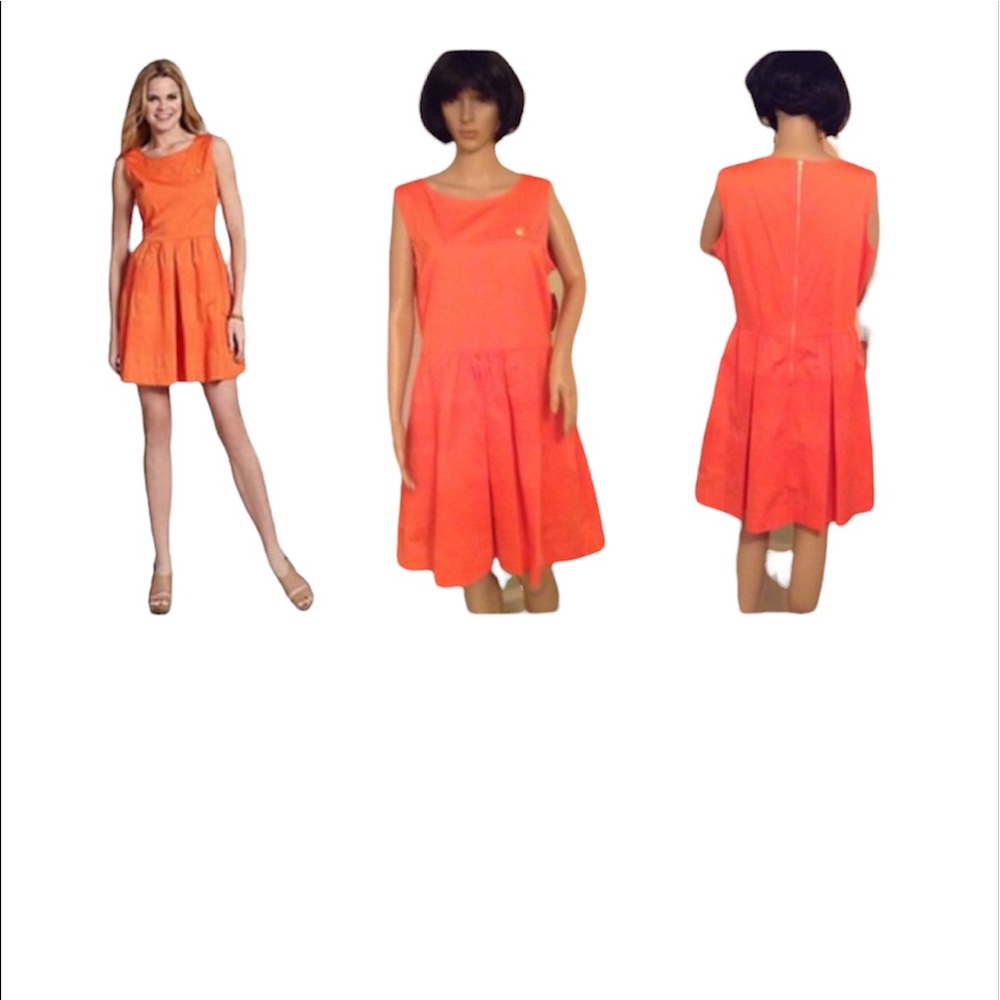 🎀CLEARANCE PENELOPY DRESS IN ORANGE TANGERINE